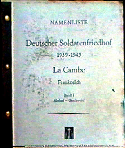 Deutscher Soldatenfriedhof La Cambe, Gerhard Feuerherdt